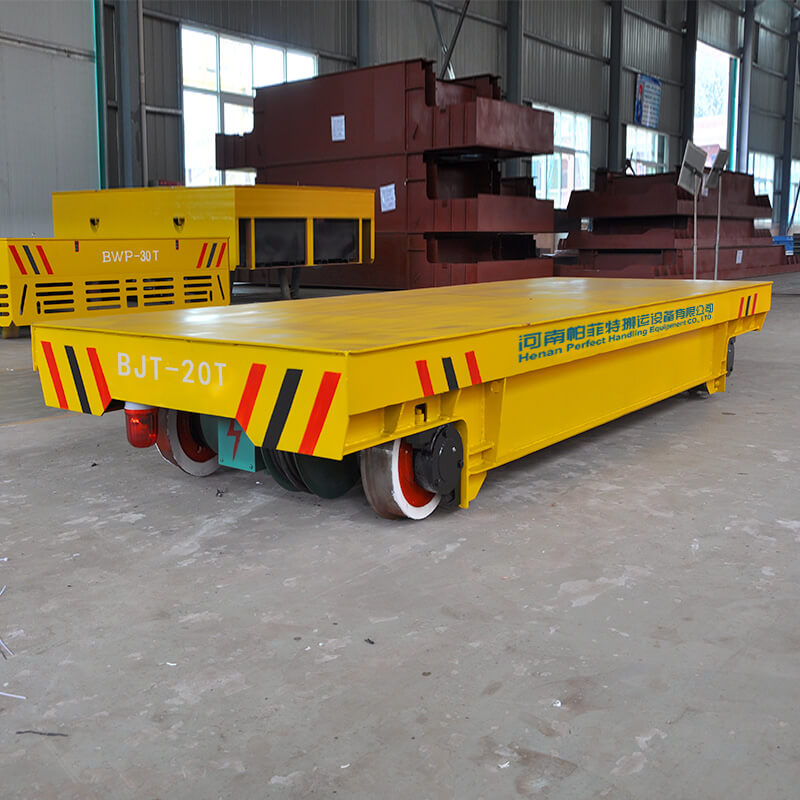 10t heavy duty rail transfer cart with warning alarm-Perfect 